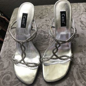 Silver Holiday Sandals